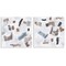 Stupell Industries Scattered Neutral Shapes 2pc Wall Plaque Art Set Design by Melissa Wang